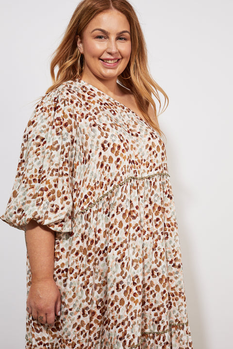 Lamu One Shoulder Dress