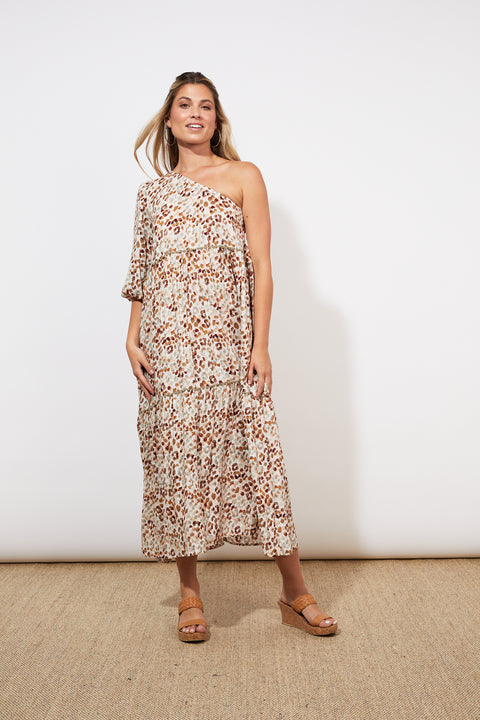 Lamu One Shoulder Dress