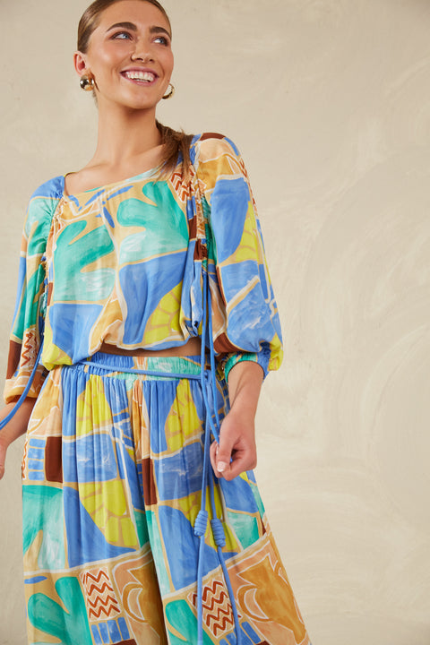 Palermo Drawstring Top