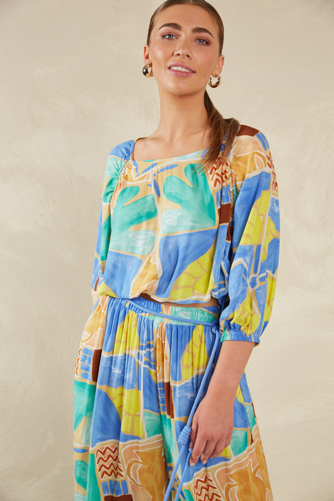 Palermo Drawstring Top