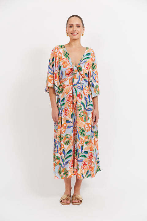 Baja Tie Midi Dress