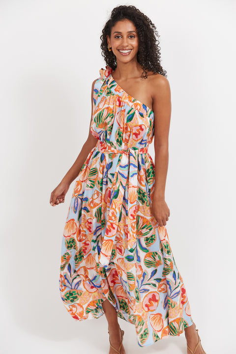 Baja One Shoulder Dress