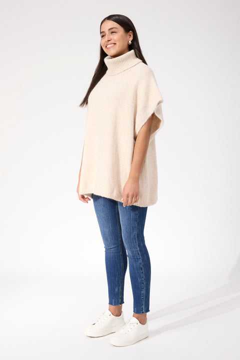 Valenza Knit Poncho - Willow Collective Mudgee