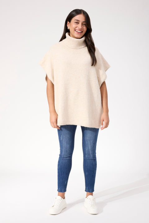 Valenza Knit Poncho - Willow Collective Mudgee
