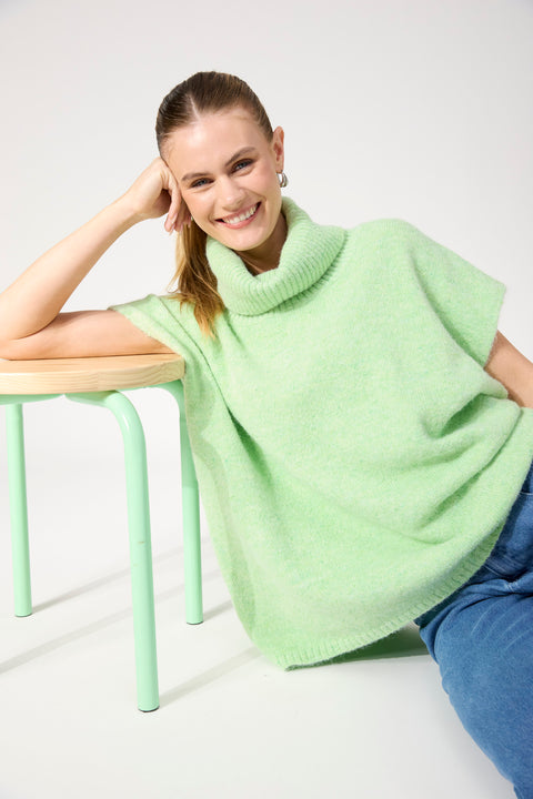 Valenza Knit Poncho - Willow Collective Mudgee