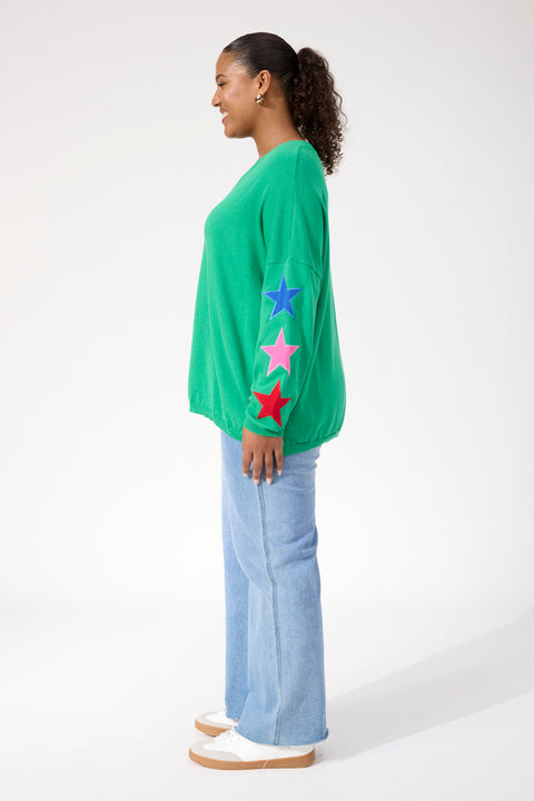 Vermont Star V Neck Jumper - Willow Collective Mudgee