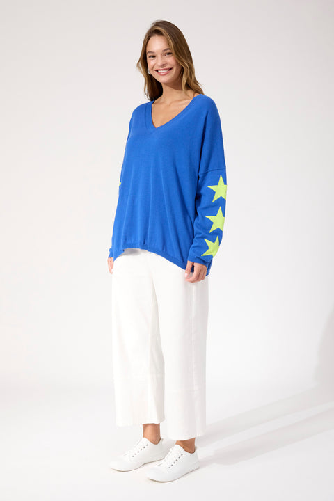 Vermont Star V Neck Jumper - Willow Collective Mudgee