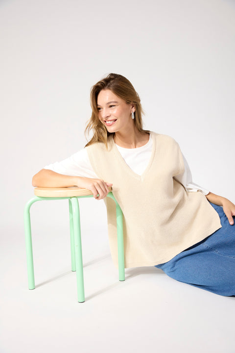 Alaska Knit Vest - Willow Collective Mudgee