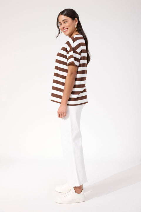 Columbus Stripe Tshirt - Willow Collective Mudgee