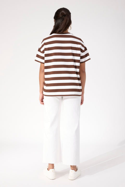 Columbus Stripe Tshirt - Willow Collective Mudgee