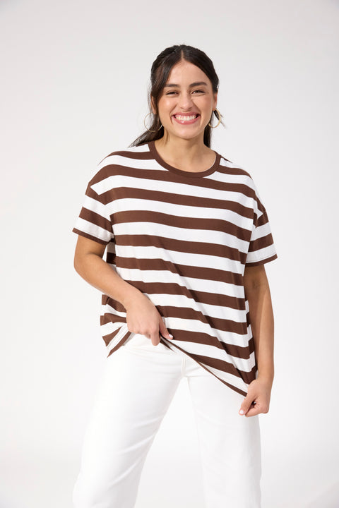 Columbus Stripe Tshirt - Willow Collective Mudgee