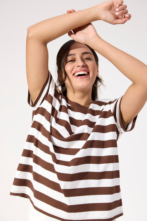 Columbus Stripe Tshirt - Willow Collective Mudgee