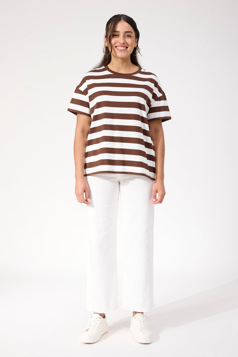 Columbus Stripe Tshirt - Willow Collective Mudgee