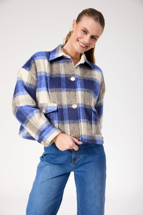 Fargo Cropped Jacket - Willow Collective Mudgee