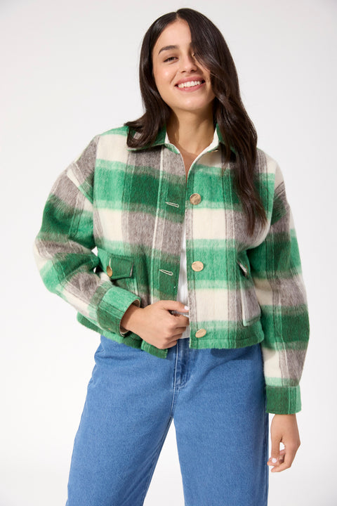 Fargo Cropped Jacket - Willow Collective Mudgee