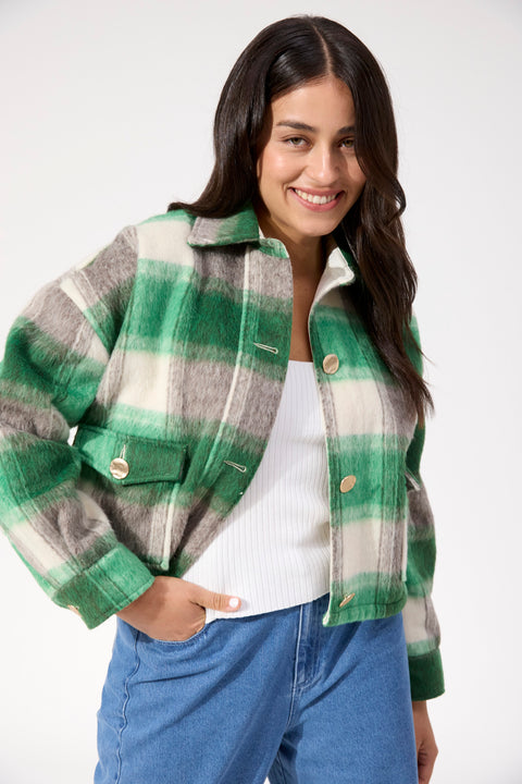 Fargo Cropped Jacket - Willow Collective Mudgee