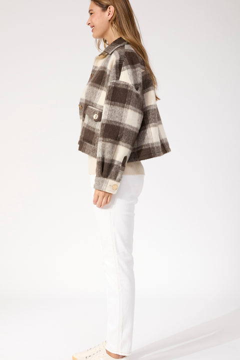 Fargo Cropped Jacket - Willow Collective Mudgee
