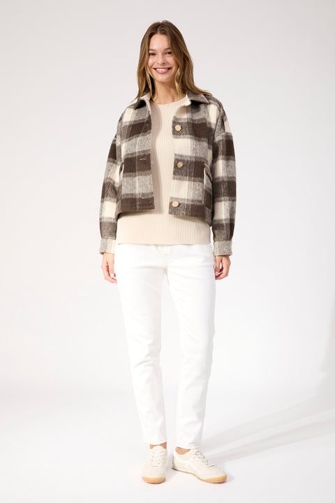 Fargo Cropped Jacket - Willow Collective Mudgee