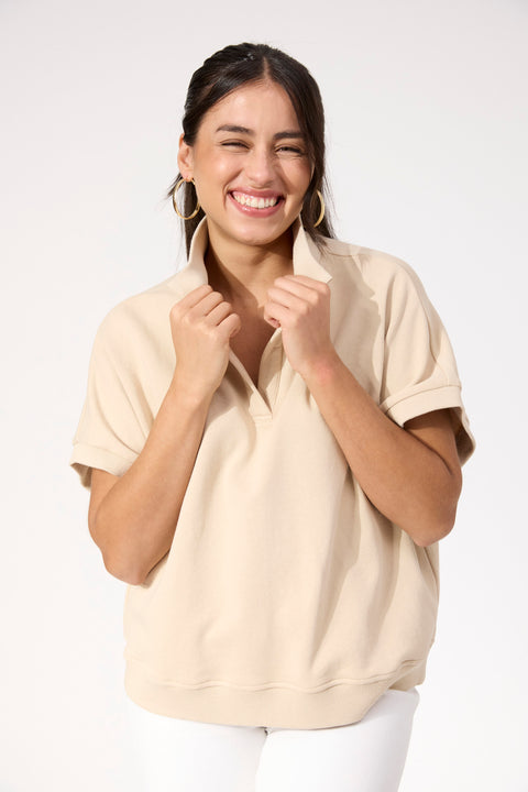 Boston Crop Sweat Top - Willow Collective Mudgee