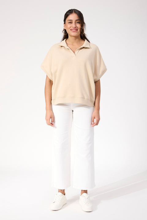 Boston Crop Sweat Top - Willow Collective Mudgee