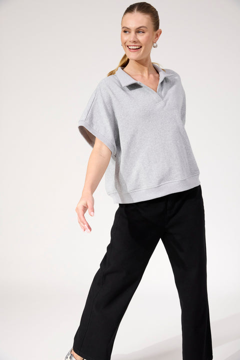 Boston Crop Sweat Top - Willow Collective Mudgee