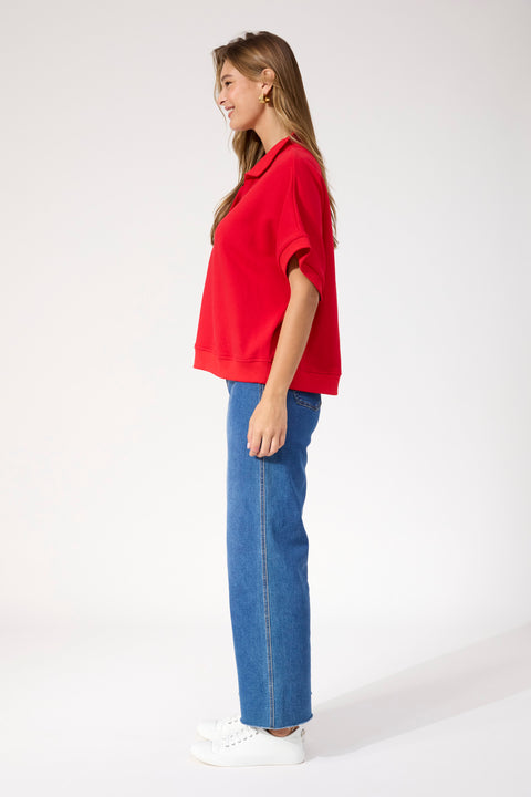 Boston Crop Sweat Top - Willow Collective Mudgee
