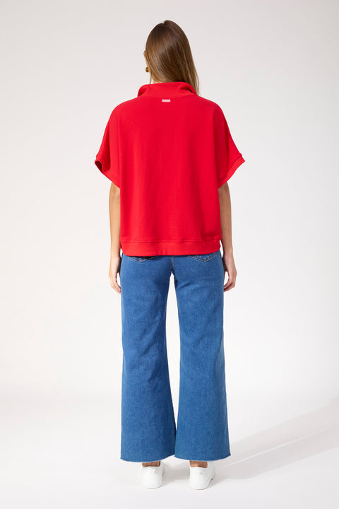 Boston Crop Sweat Top - Willow Collective Mudgee