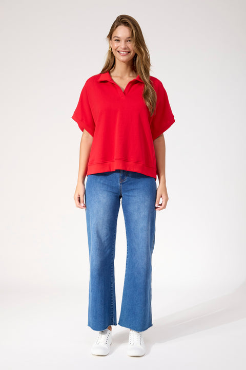 Boston Crop Sweat Top - Willow Collective Mudgee