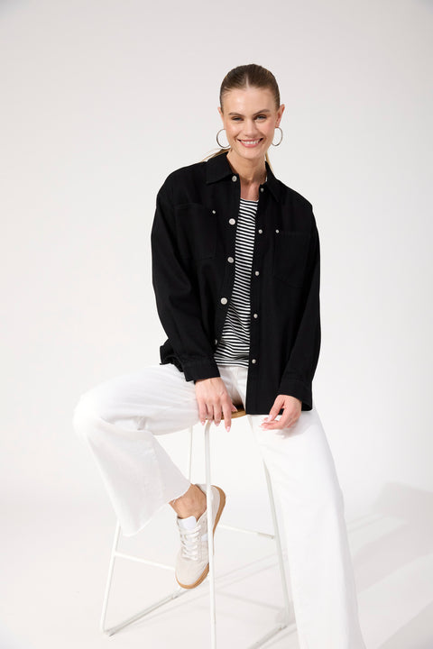 Levi Stripe Long Sleeve Tshirt - Willow Collective Mudgee