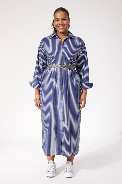 Fairbanks Stripe Shirt Dress - Willow Collective Mudgee