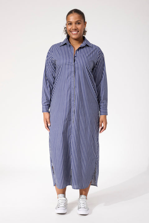 Fairbanks Stripe Shirt Dress - Willow Collective Mudgee