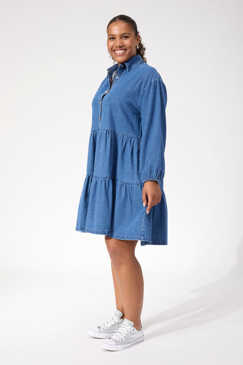 Denver Denim Dress - Willow Collective Mudgee