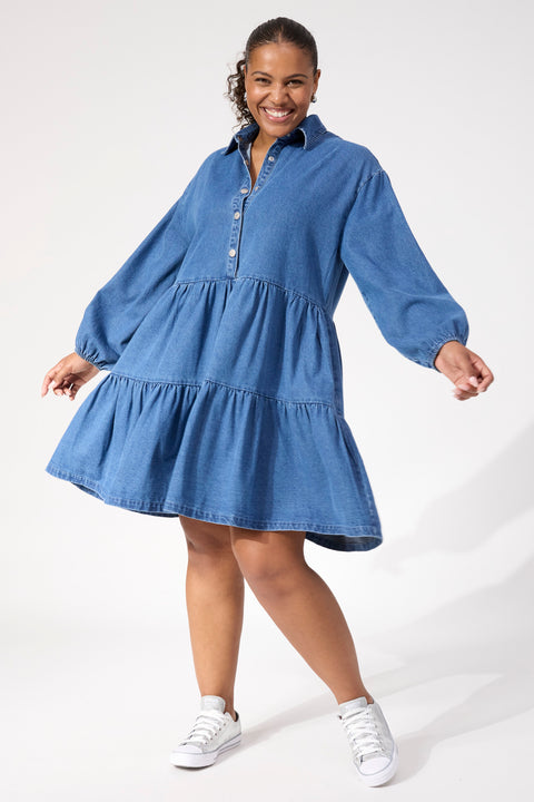 Denver Denim Dress - Willow Collective Mudgee