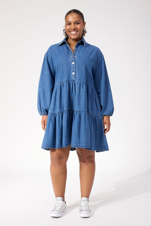 Denver Denim Dress - Willow Collective Mudgee