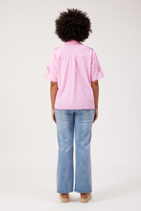Larissa Broderie Shirt - Willow Collective Mudgee