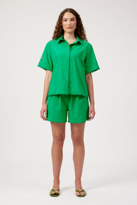 Larissa Broderie Shirt - Willow Collective Mudgee