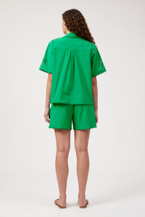 Larissa Broderie Shirt - Willow Collective Mudgee