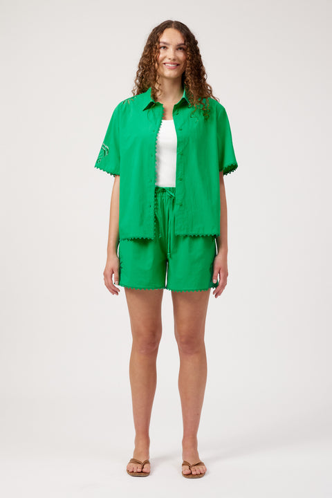 Larissa Broderie Shirt - Willow Collective Mudgee