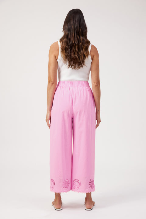 Larissa Broderie Pant - Willow Collective Mudgee
