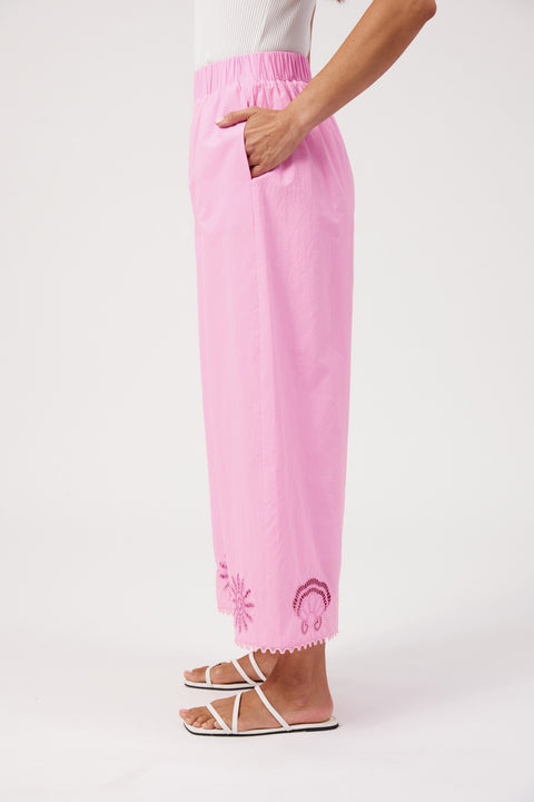 Larissa Broderie Pant - Willow Collective Mudgee