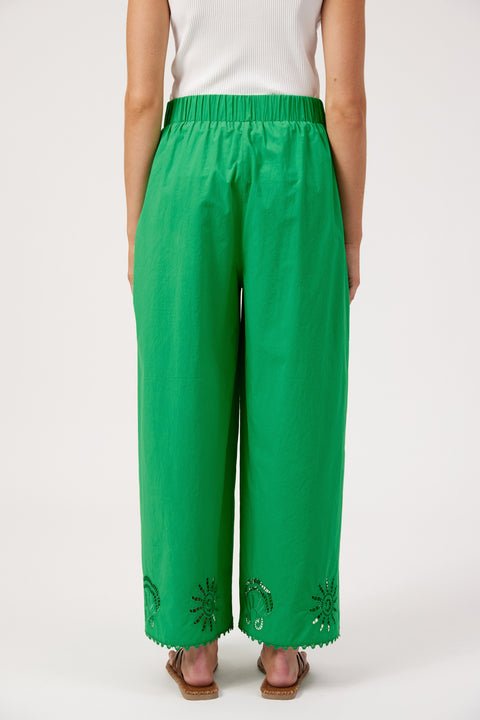 Larissa Broderie Pant - Willow Collective Mudgee