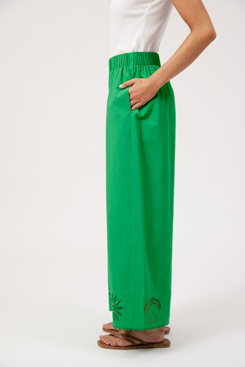 Larissa Broderie Pant - Willow Collective Mudgee