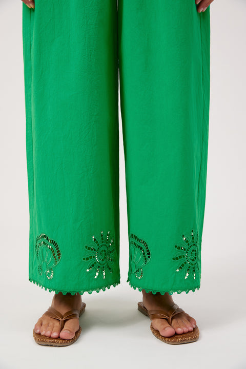 Larissa Broderie Pant - Willow Collective Mudgee