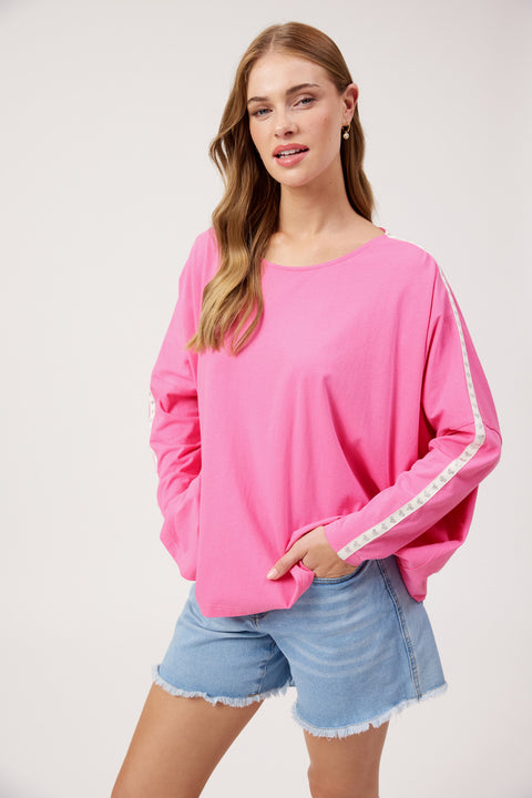 Elba Heart Long Sleeve Tshirt - Willow Collective Mudgee