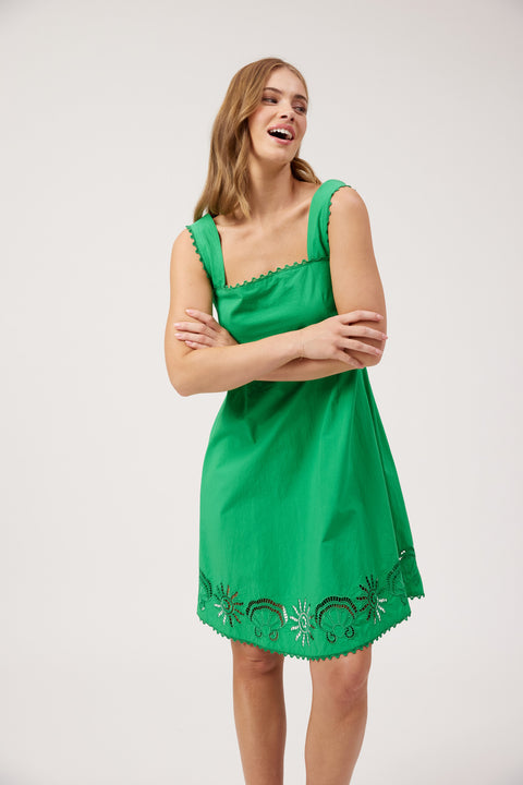 Larissa Broderie Dress - Willow Collective Mudgee