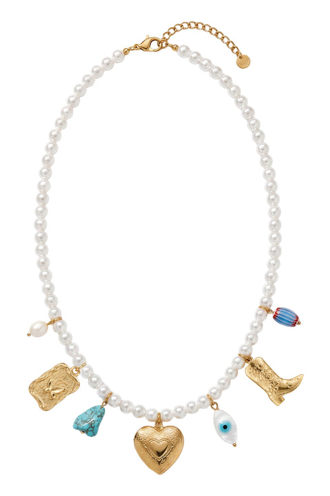 Crete Charm Necklace - Willow Collective Mudgee