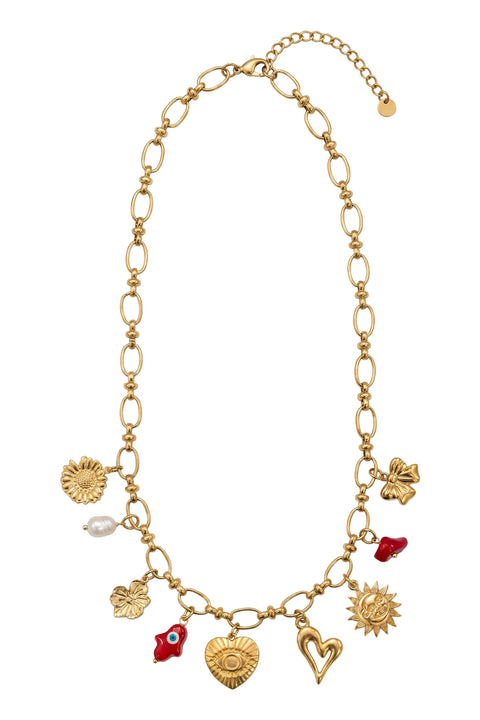 Crete Charm Necklace - Willow Collective Mudgee