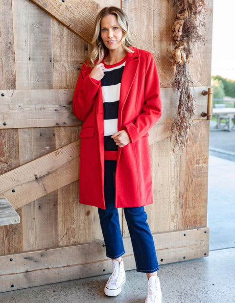 Tasmin Coat Poppy