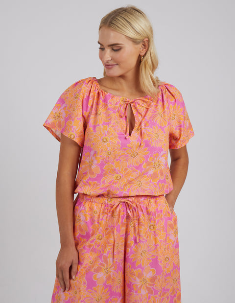 Fuchsia Floral Top