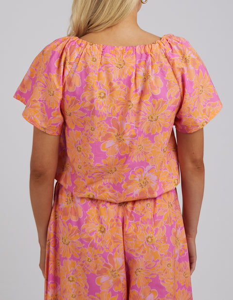 Fuchsia Floral Top